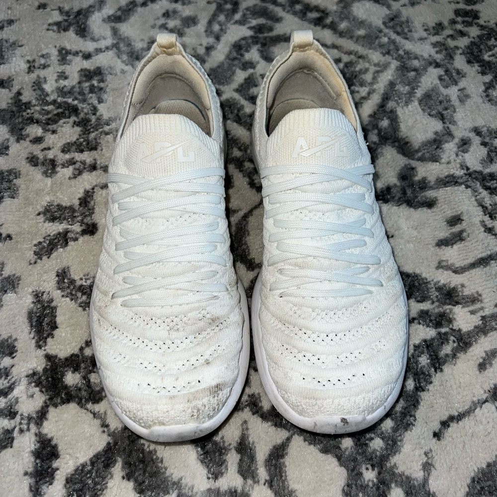 APL TechLoom Wave Sneakers. All white.